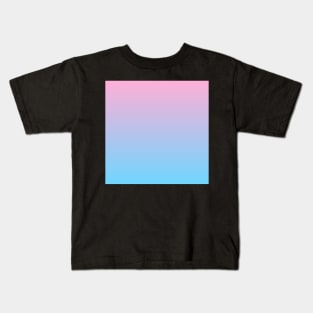 Pink-blue ombre gradient Kids T-Shirt